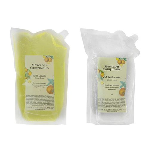 Kit jabon y gel antibacterial doy pack 1 lt